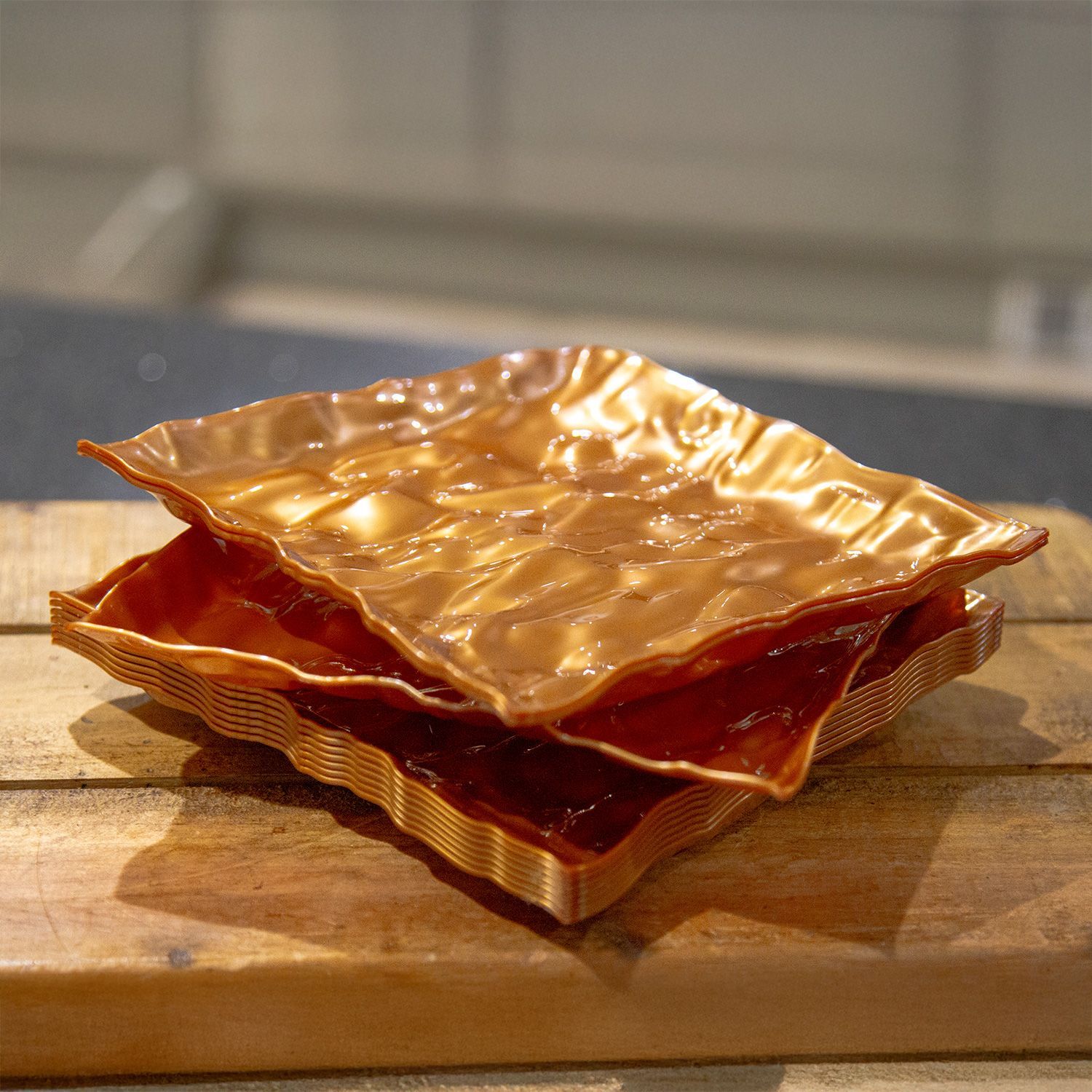 Yoshi Reusable Plates - Copper 6.25 Yoshi Reusable Plates - Copper 6.25"