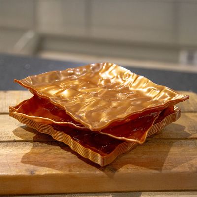 Yoshi Reusable Plates - Copper 6.25"
