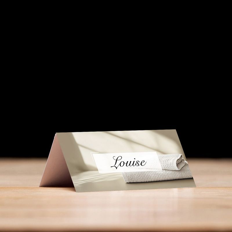 Clean Linen - Place Card Settings