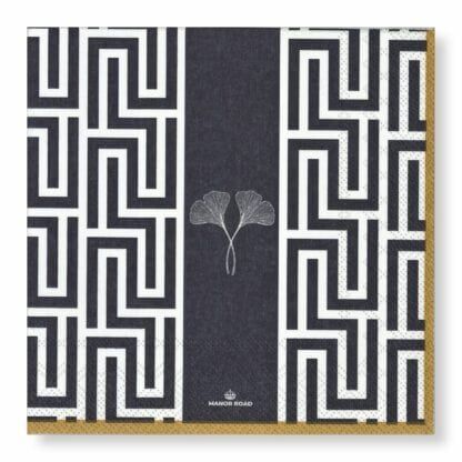 Gingko Navy Napkins – Dinner
