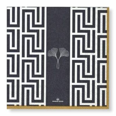Gingko Navy Napkins – Dinner