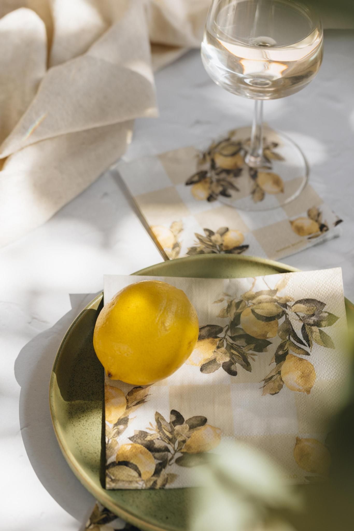 Citrons Napkins – Cocktail