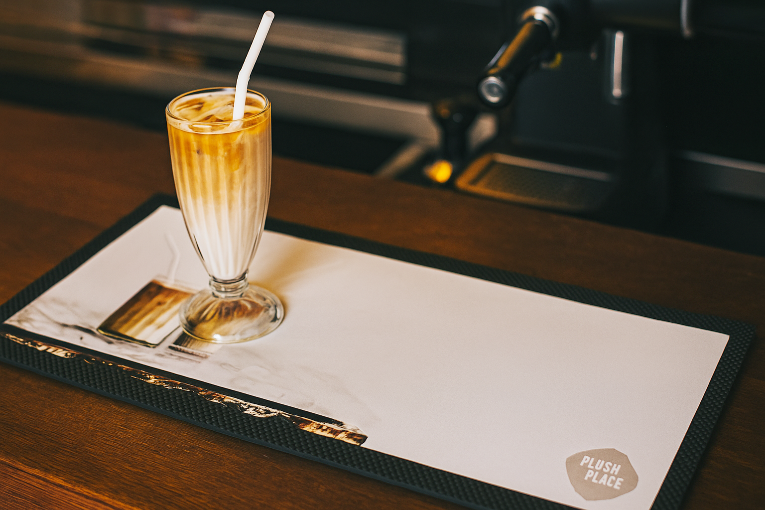 Plush Place Iced Latte - Bar Mat Large