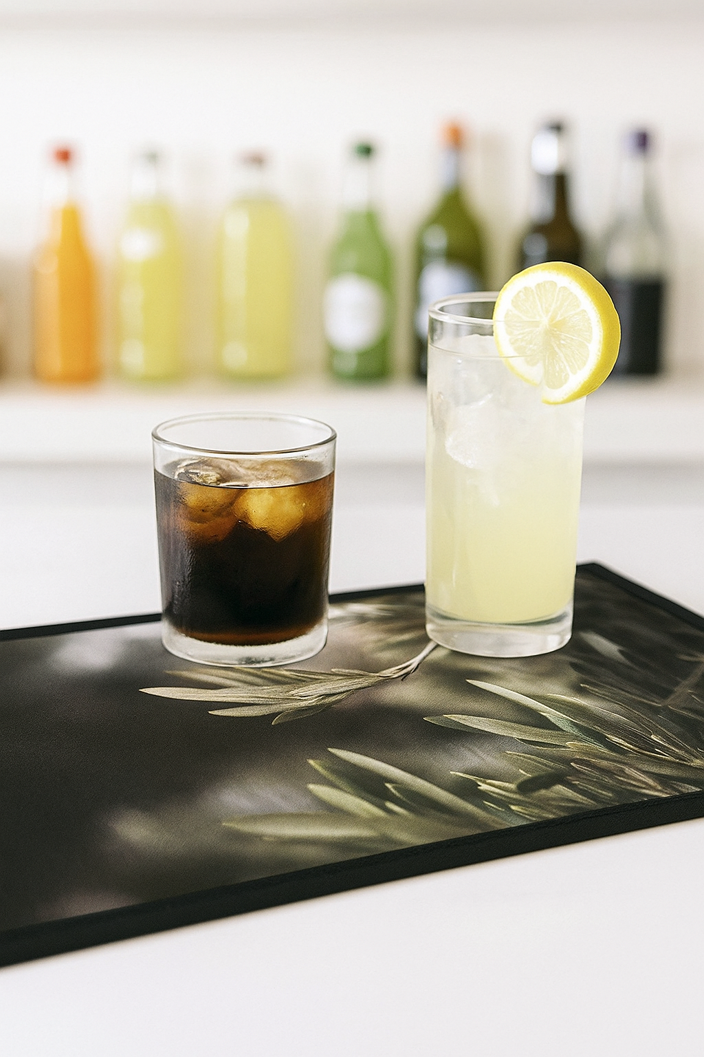 Plush Place Olive Branch - Bar Mat Small