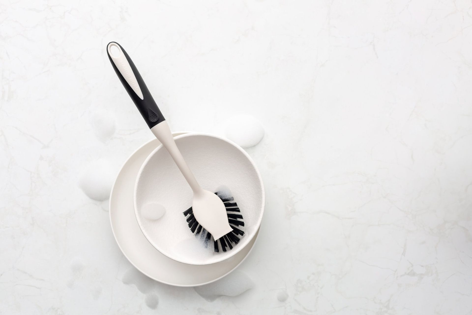 Manor Road Dish Brush - Black & Pebble