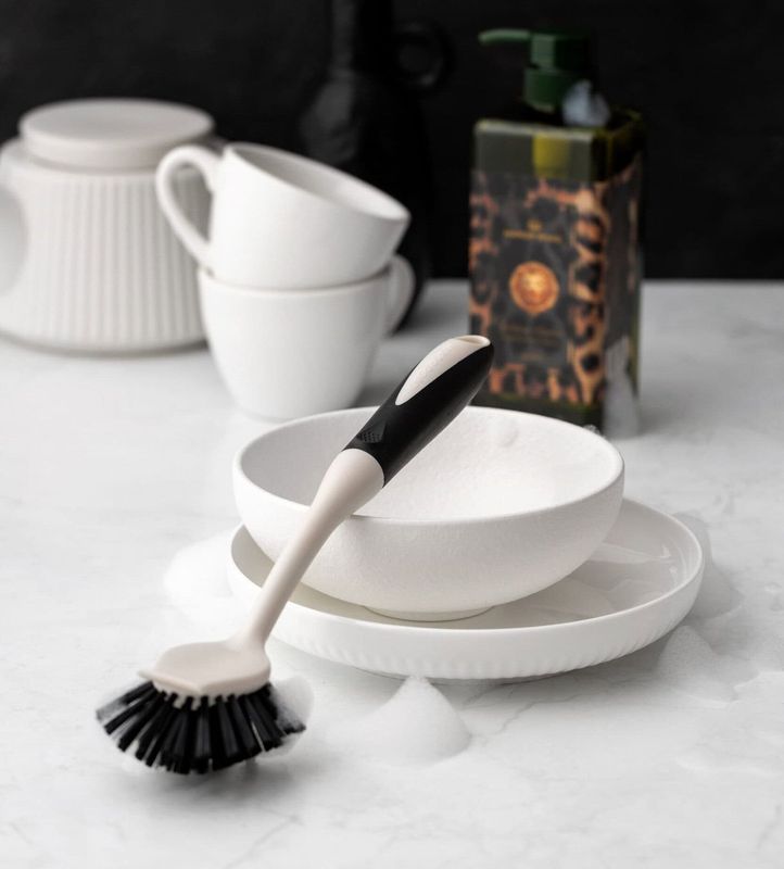 Manor Road Dish Brush - Black & Pebble