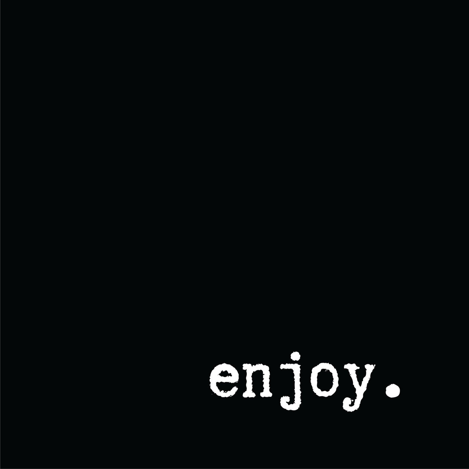 West Park Black Enjoy Napkins – Luncheon