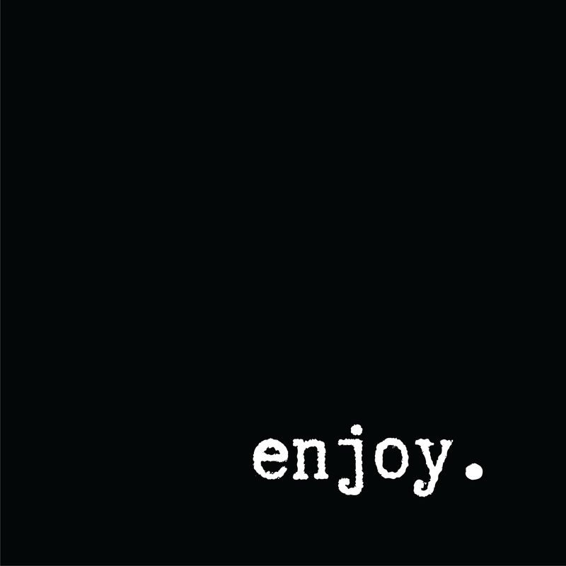 West Park Black Enjoy Napkins – Luncheon