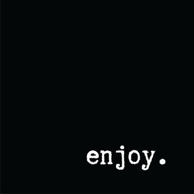 West Park Black Enjoy Napkins – Luncheon