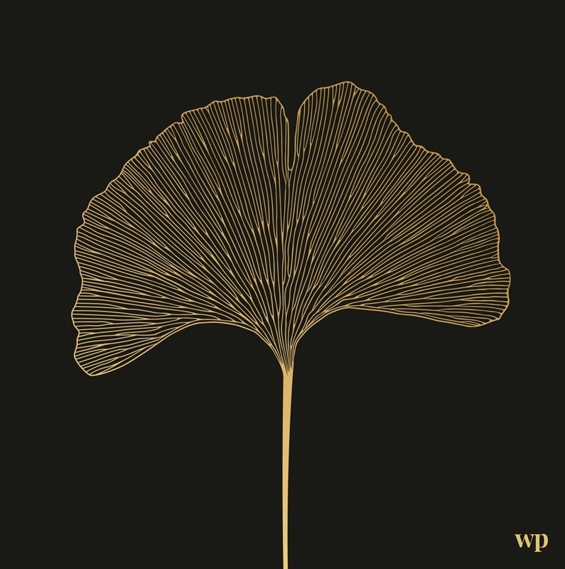 West Park Gold Ginko Napkins – Luncheon