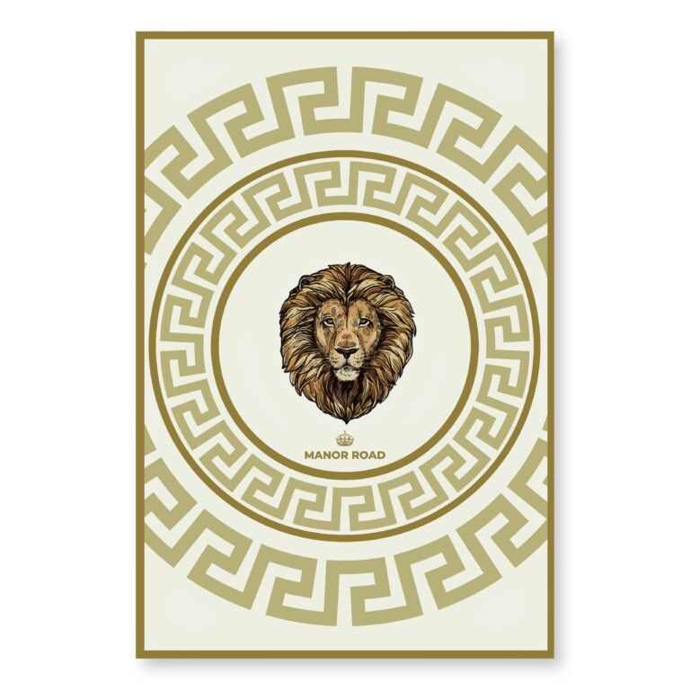 Ivory Lion- Microfibre Tea Towel