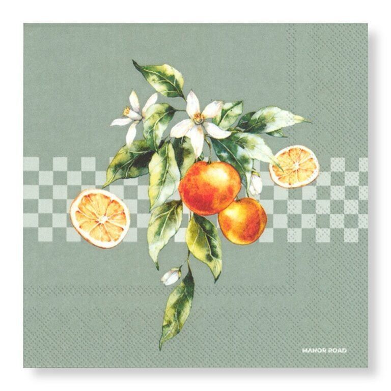 Orange Blossom Napkins – Cocktail