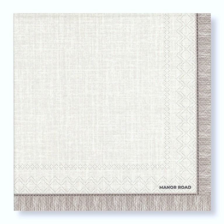 Fringed Beige Napkins – Dinner