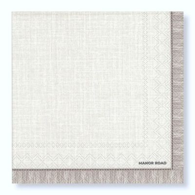 Fringed Beige Napkins – Dinner