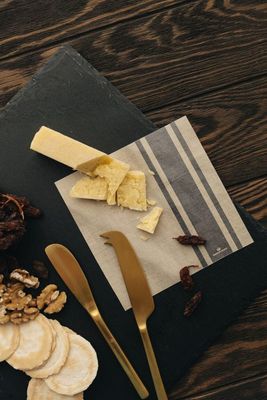 Manor Road Cheese Board Presentation Cards - Coffee Stripe