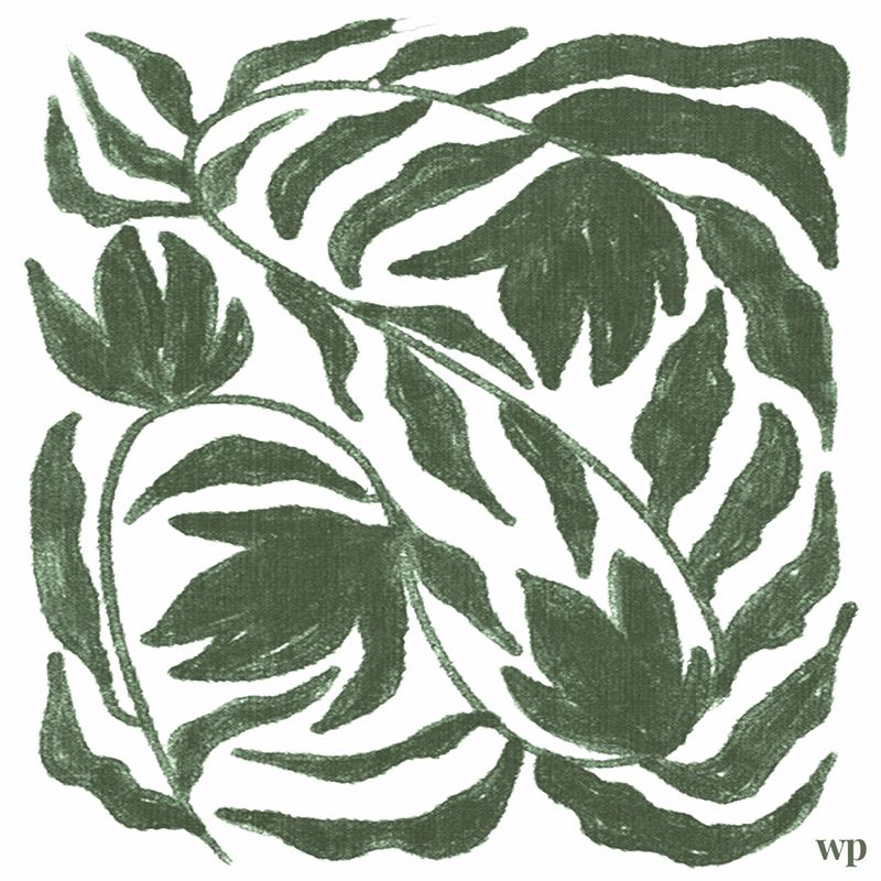 West Park Green Botanical Napkins – Luncheon