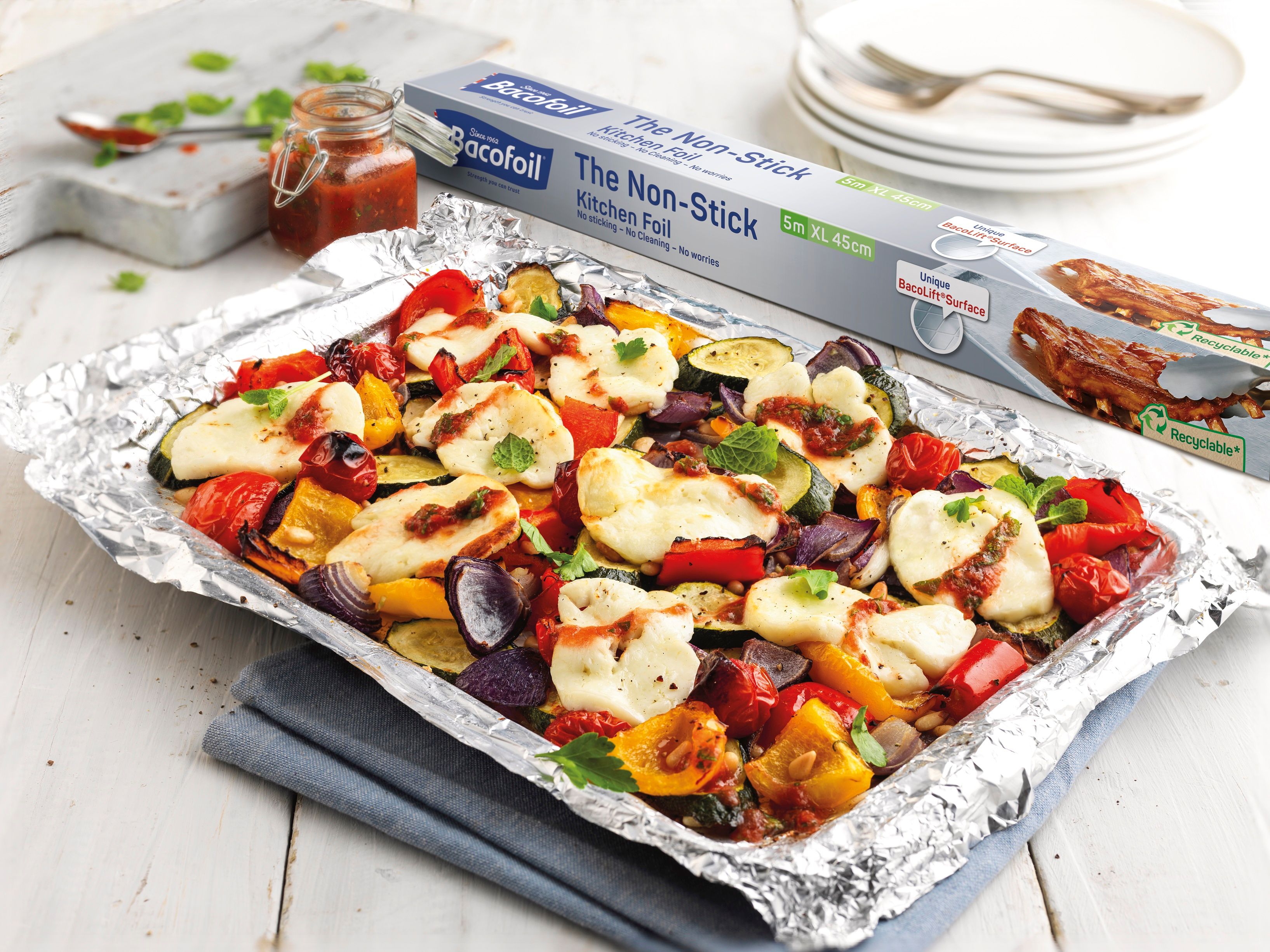 Bacofoil Aluminium Non stick Extra Wide Kitchen Foil 450mm x 5m