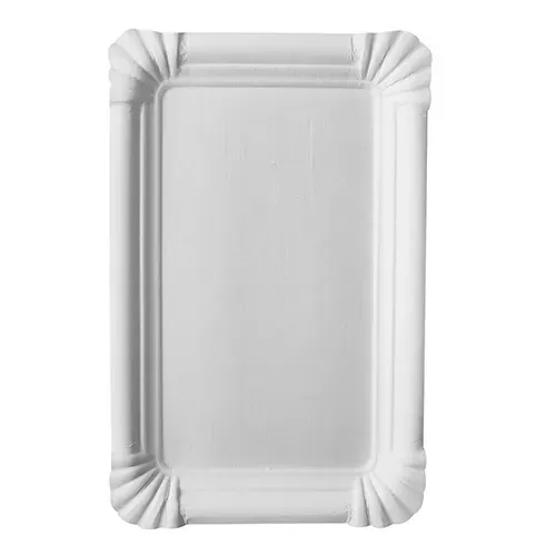 Plush Place Disposable Snack Plates  13x20cm Rectangular 25pk