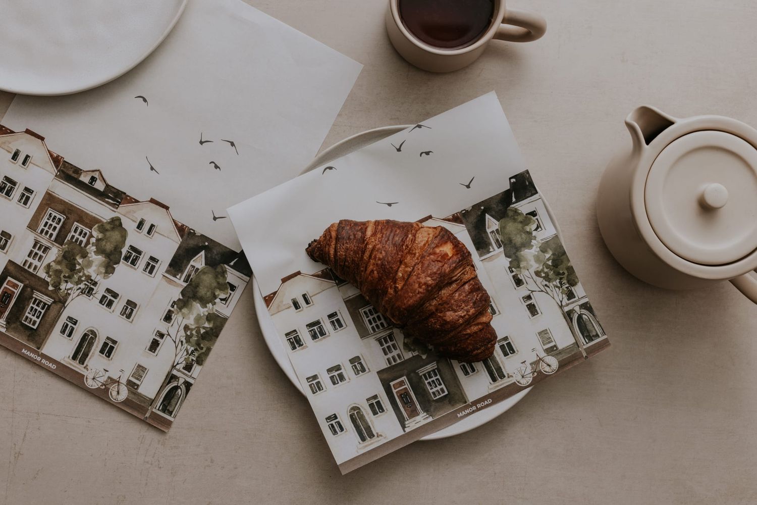 Manor Road City Life -A4 Greaseproof Papers