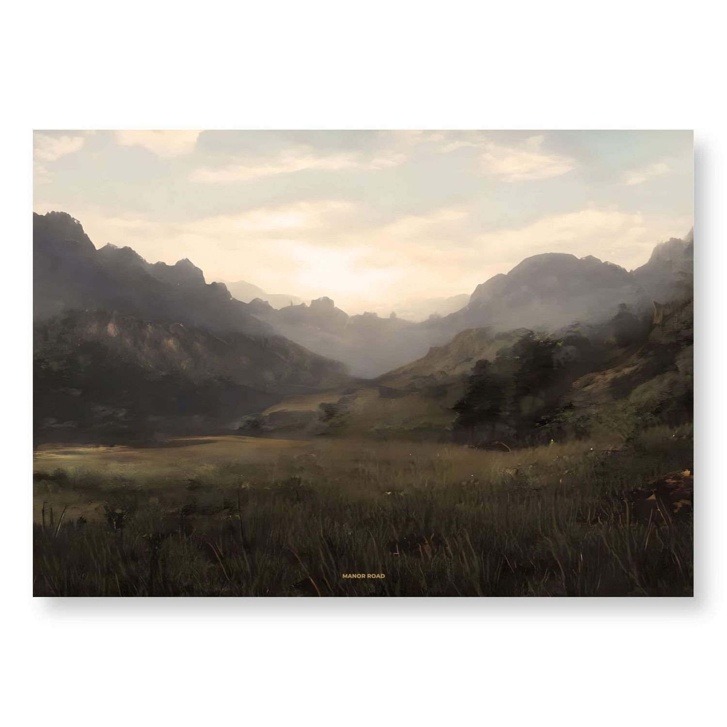 Manor Road The Landscape -A3 Greaseproof Papers Manor Road The Landscape -A3 Greaseproof Papers