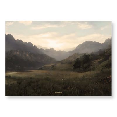 Manor Road The Landscape -A3 Greaseproof Papers