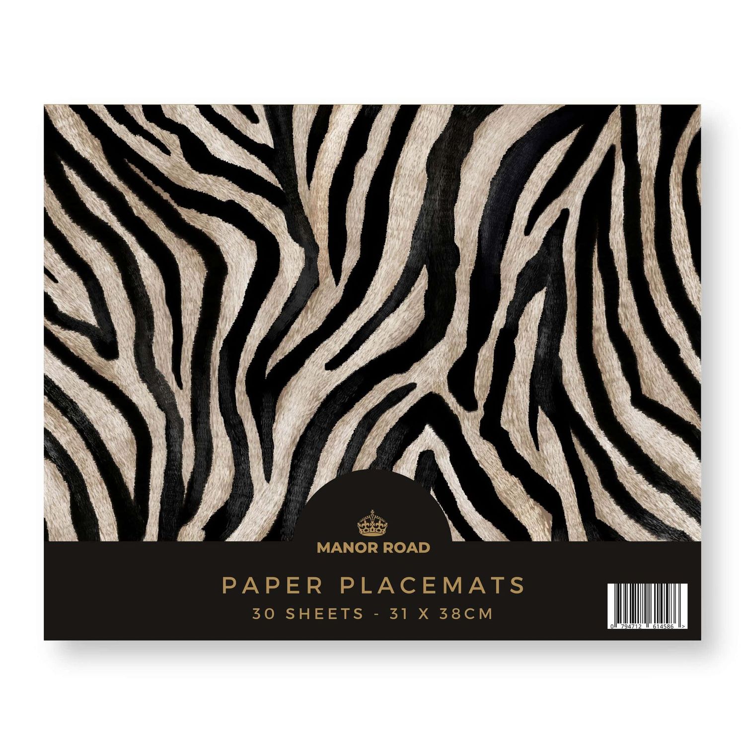 Zebra Tear-Off Placemat Pad