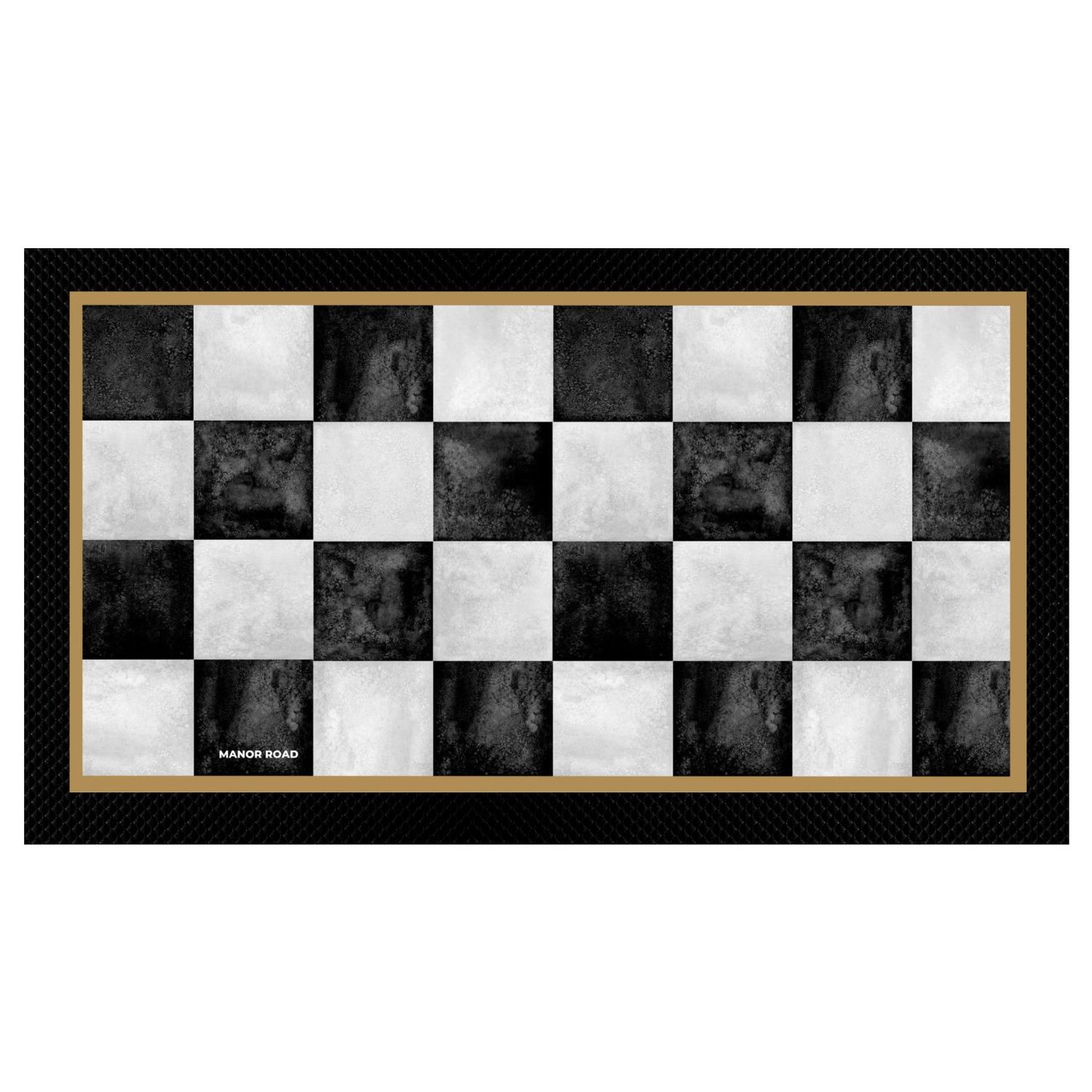 Marble Check- Bar Mat Small