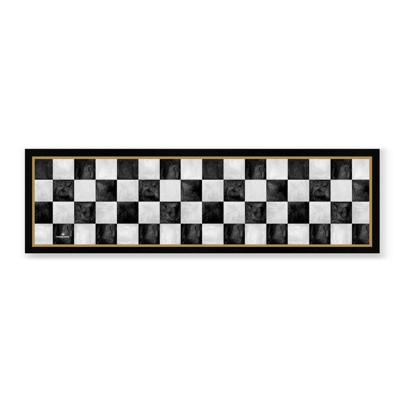 Marble Check - Bar Mat Large