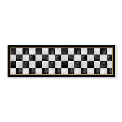 Marble Check - Bar Mat Large