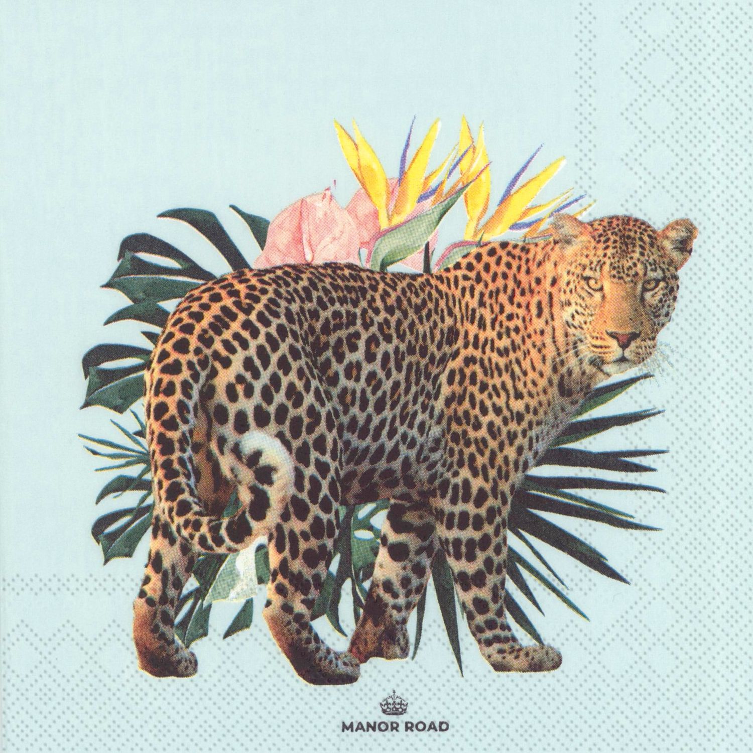 Ice Leopard Napkins – Luncheon