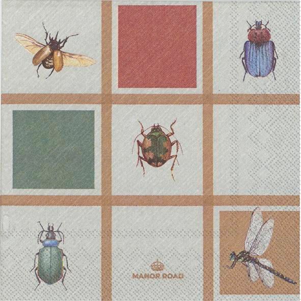 Beetles & Bugs Napkins – Cocktail