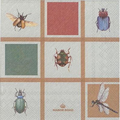 Beetles & Bugs Napkins – Cocktail