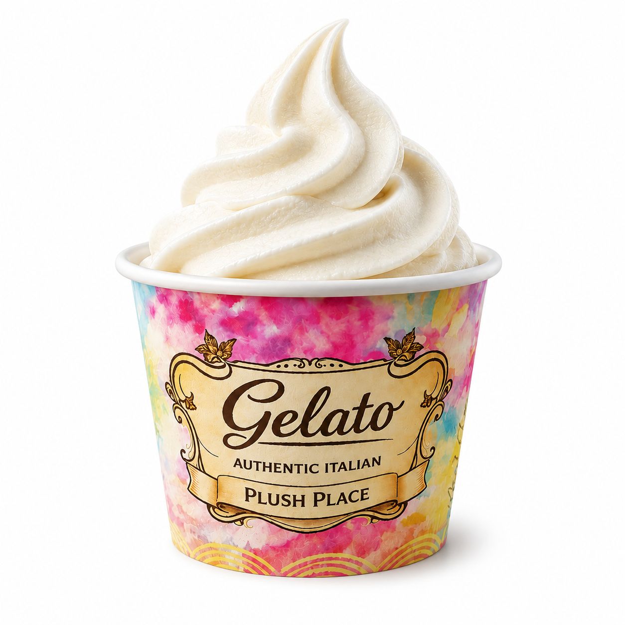 Plush Place 4oz Recyclable Ice Cream Cups - pk of 50 Plush Place 4oz Recyclable Ice Cream Cups - pk of 50