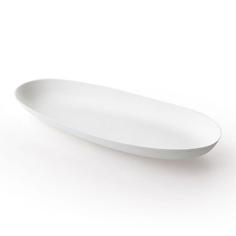 Disposable Bagasse Oval Plates 40pk