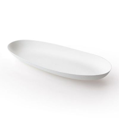 Disposable Bagasse Oval Plates 40pk