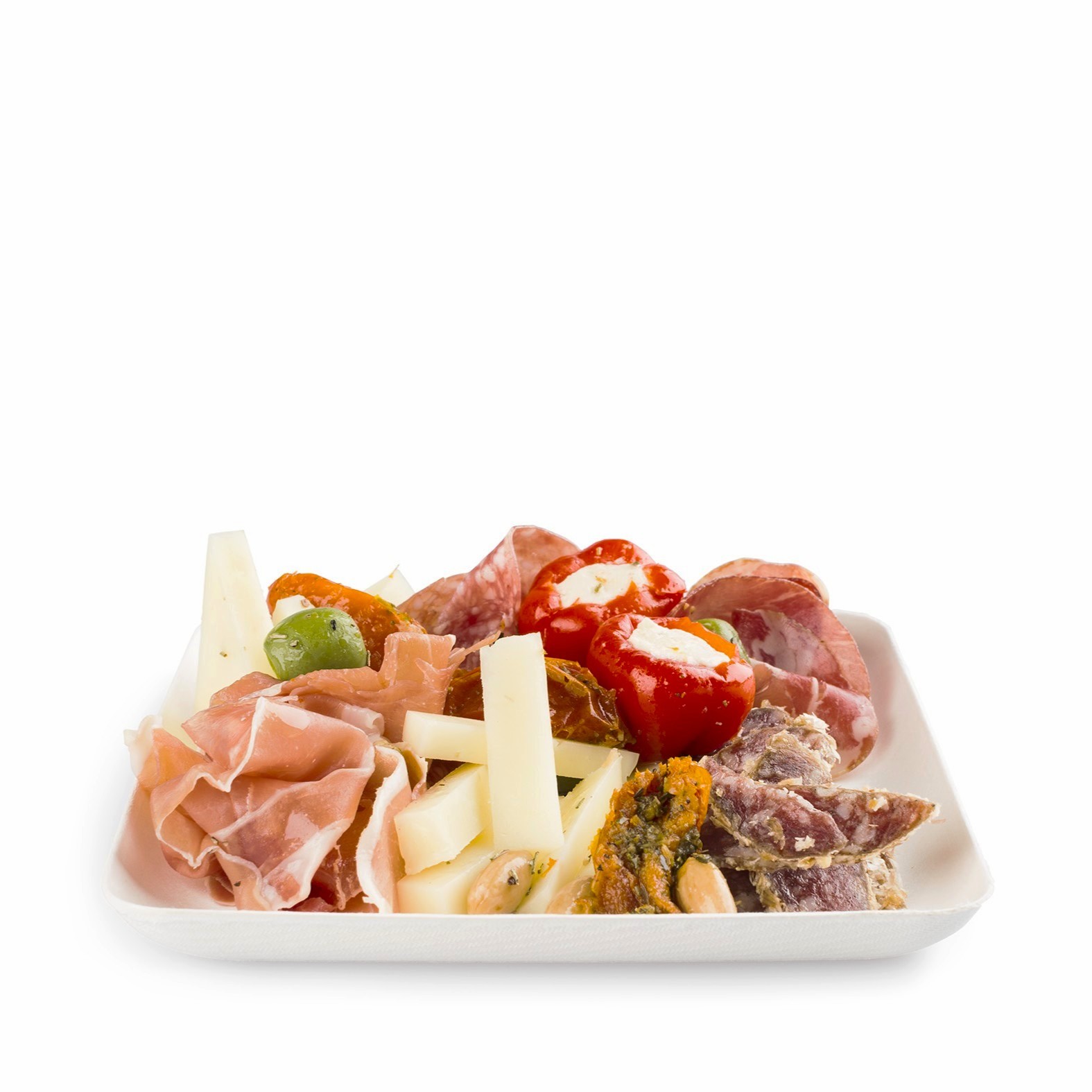 Disposable Bagasse Square Plates 40pk