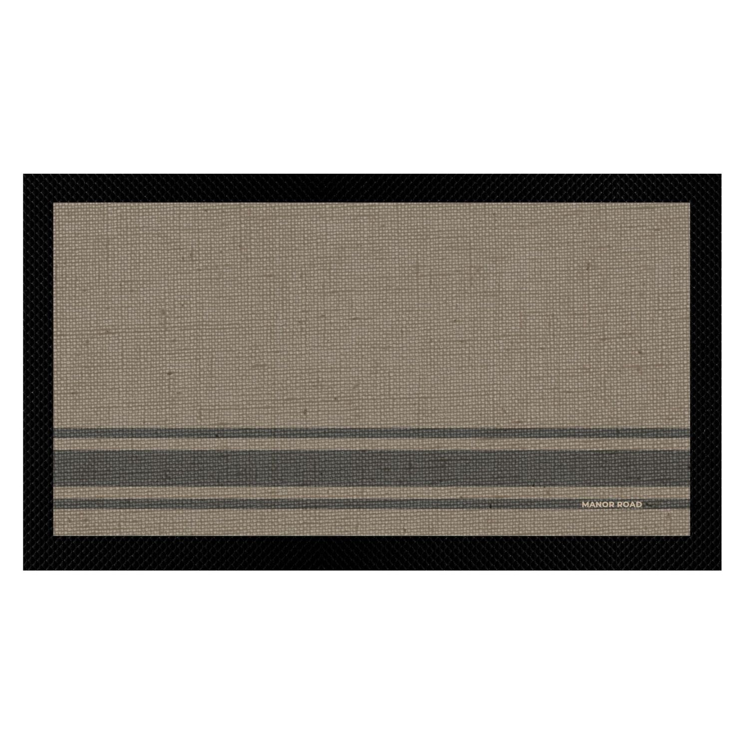 Coffee Stripe- Bar Mat Small
