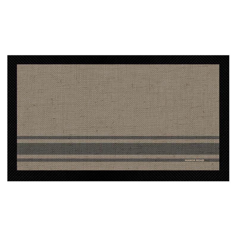 Coffee Stripe- Bar Mat Small