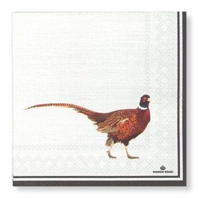 Pheasant Napkins – Cocktail Pheasant Napkins – Cocktail