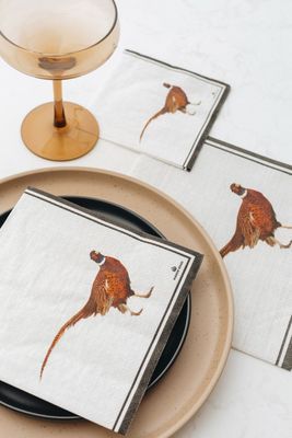 Pheasant Napkins – Cocktail
