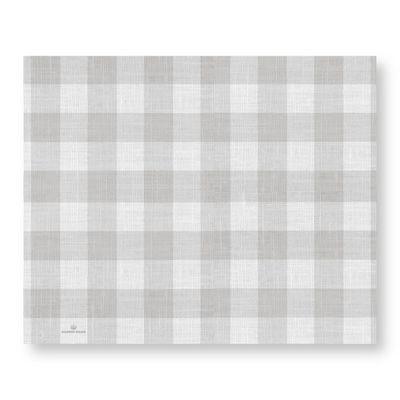Grey Gingham Tear-Off Placemat Pad Grey Gingham Tear-Off Placemat Pad