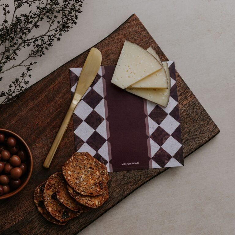 Manor Road Cheese Presentation Cards - Marbled Bordeaux Manor Road Cheese Presentation Cards - Marbled Bordeaux