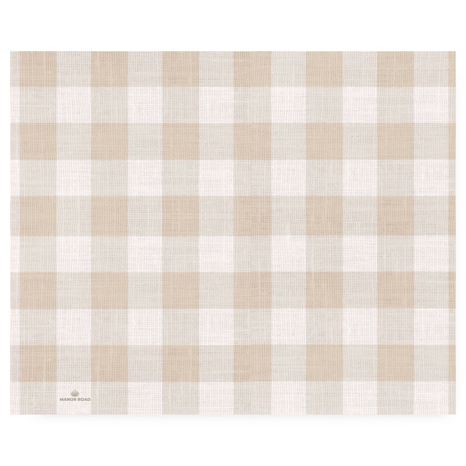Linen Gingham (Natural) Tear-Off Placemat Pad Linen Gingham (Natural) Tear-Off Placemat Pad