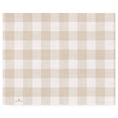 Linen Gingham (Natural) Tear-Off Placemat Pad Linen Gingham (Natural) Tear-Off Placemat Pad