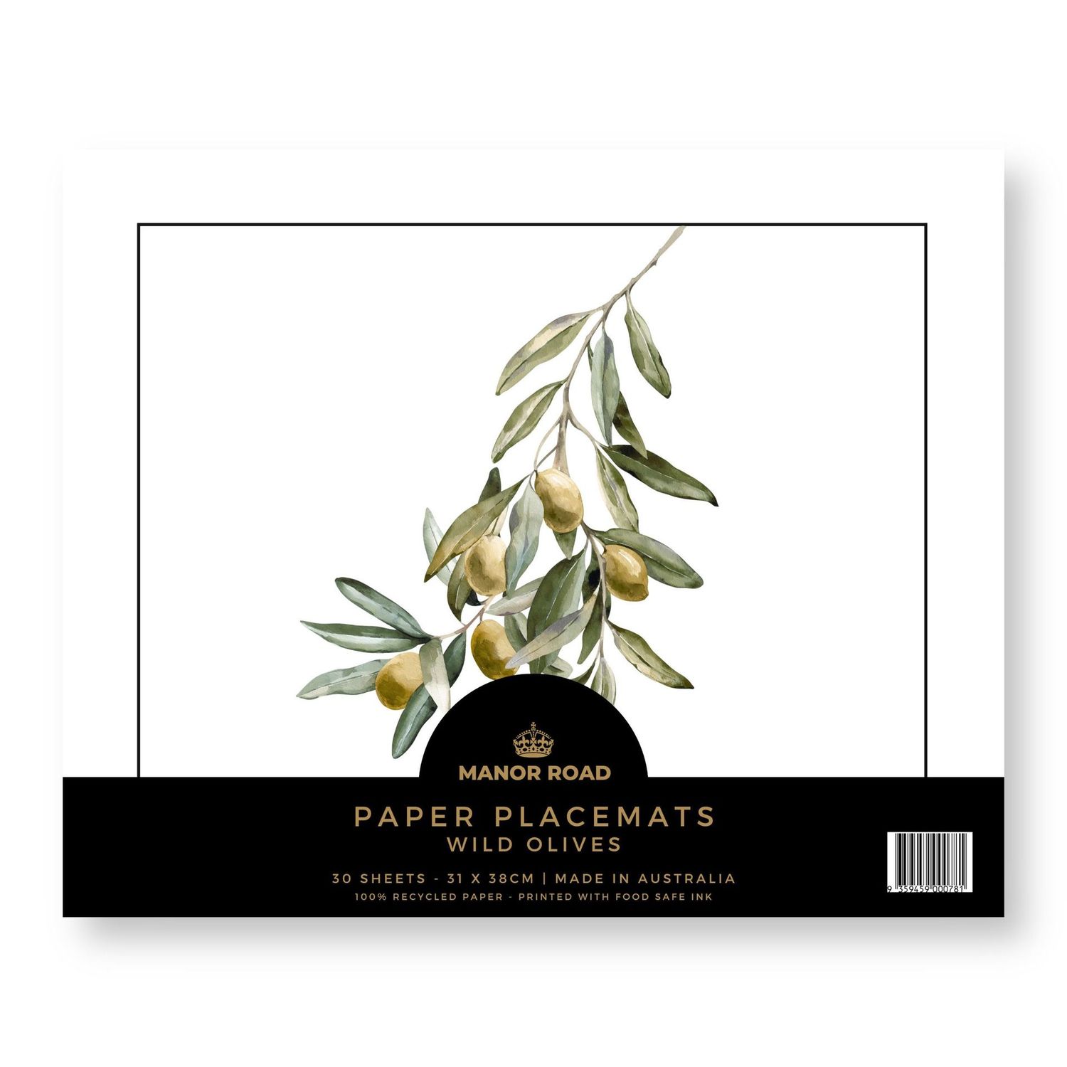 Wild Olives Tear-Off Placemat Pad Wild Olives Tear-Off Placemat Pad