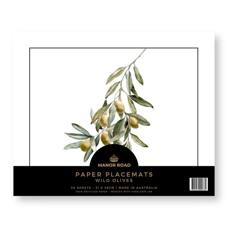 Wild Olives Tear-Off Placemat Pad
