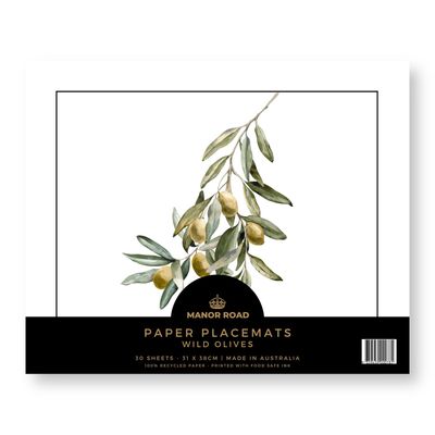 Wild Olives Tear-Off Placemat Pad Wild Olives Tear-Off Placemat Pad