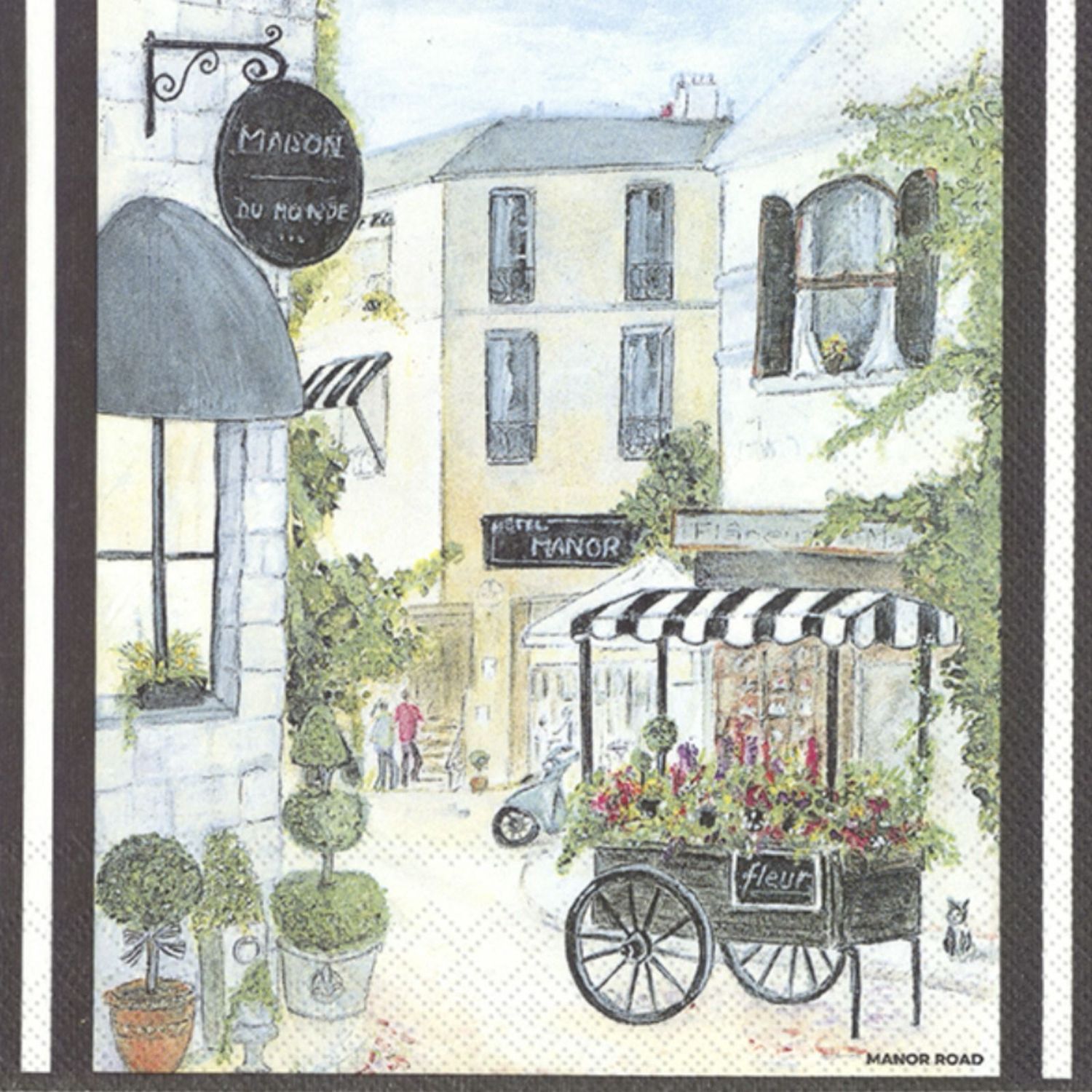 Fleur Market Napkins – Luncheon Fleur Market Napkins – Luncheon
