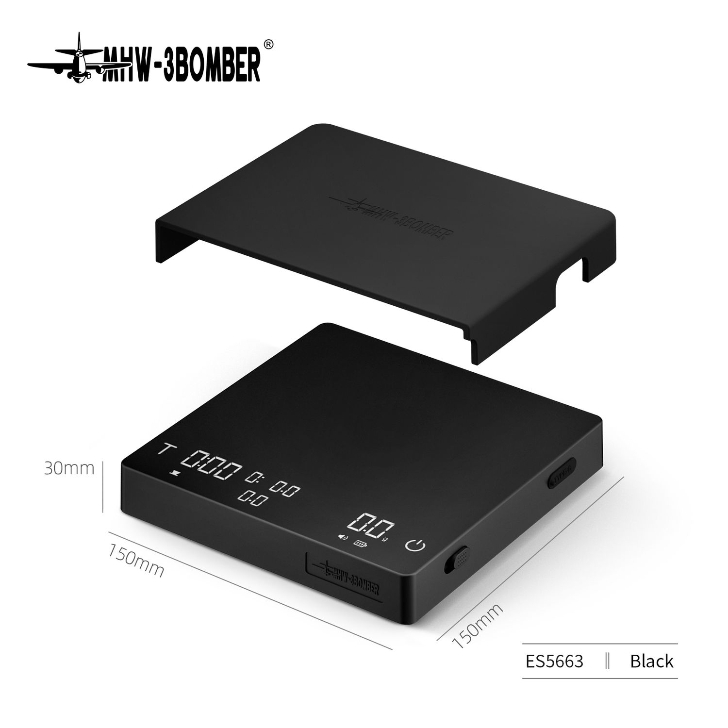 Cube Coffee Scale 3.0 Pro Max Black Cube Coffee Scale 3.0 Pro Max Black