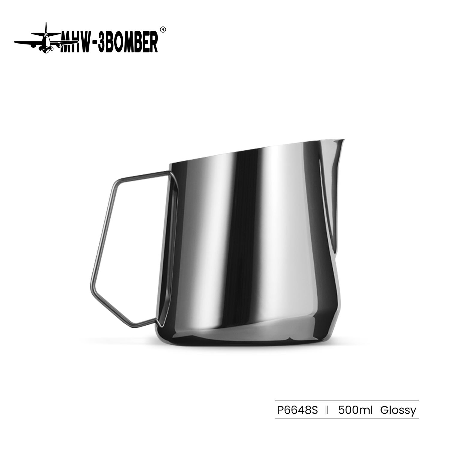 GT Milk Pitcher - 500ml - Glossy-U-shape spout GT Milk Pitcher - 500ml - Glossy-U-shape spout